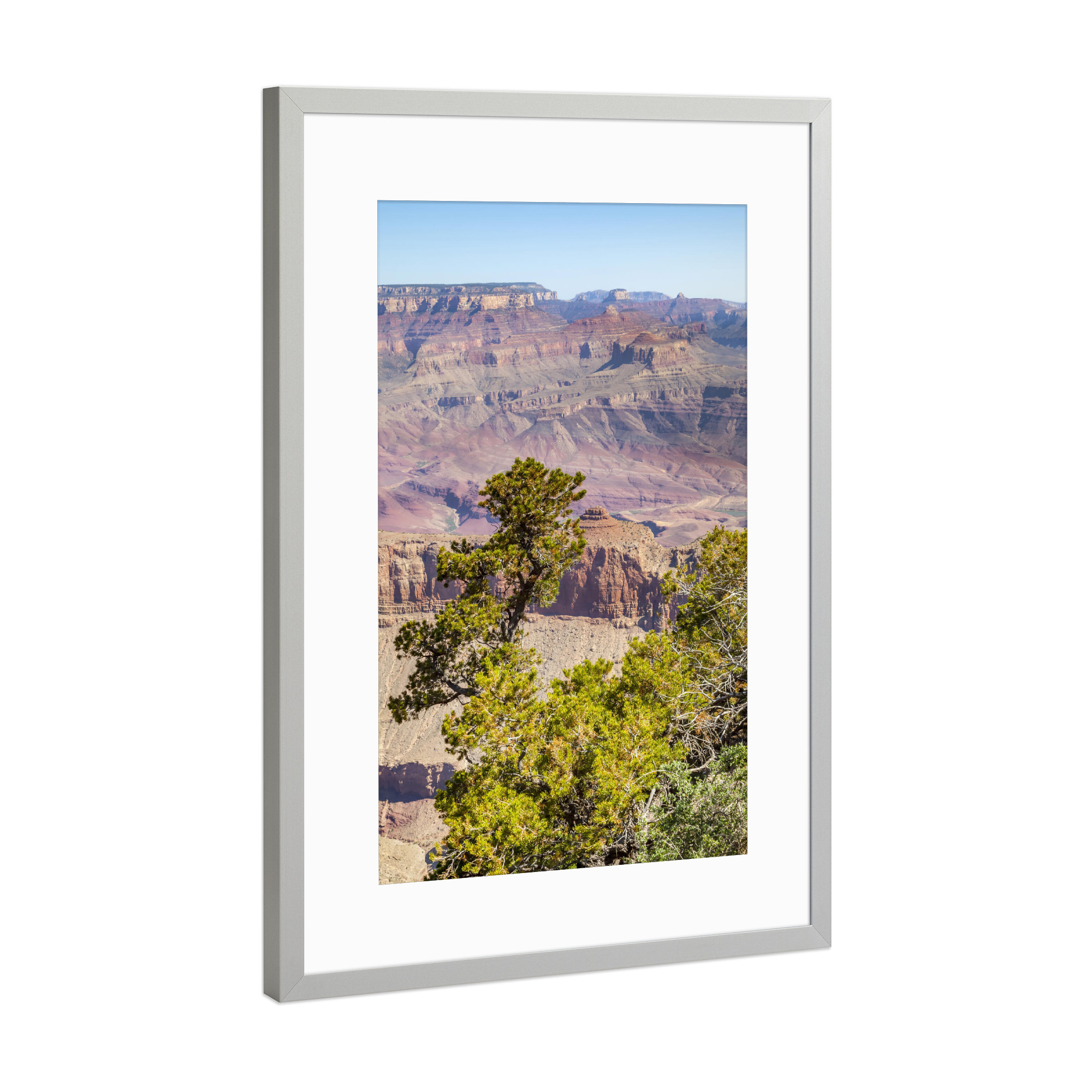 Poster mit Rahmen Silber "Reizvolle Navajo Point Aussicht" artboxONE - Natur,Reise,Reise / Länder