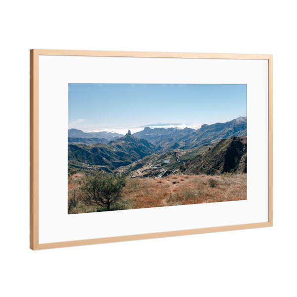 Poster mit Rahmen Kupfer "Kanaren-Weitblick" artboxONE - Natur,Reise / Strand und Meer