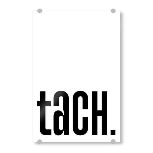 Tach - black and white