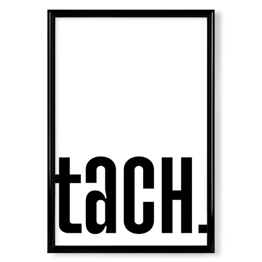 Tach - black and white