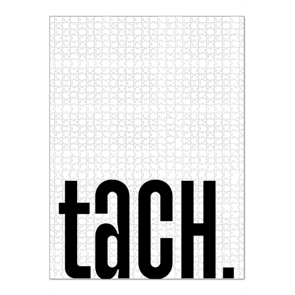 Puzzle Ravensburger "Tach - Schwarzweiß" artboxONE - Typografie,Geometrie,Lustig