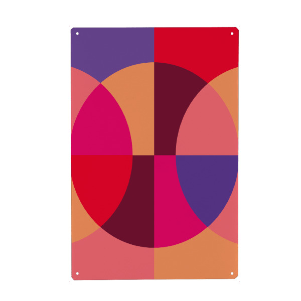 Holzbild "MILANO '23 edition - first" artboxONE - Abstrakt,Geometrie - Modern,Art,Ibiza,Kunstdruck,Geschenk,Einrichtung,Abstrakt,Kunst,Milano