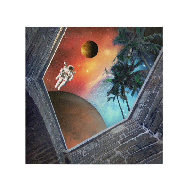 Poster 20x20 cm "Lost in Space" artboxONE - Fiktion,Galaxy