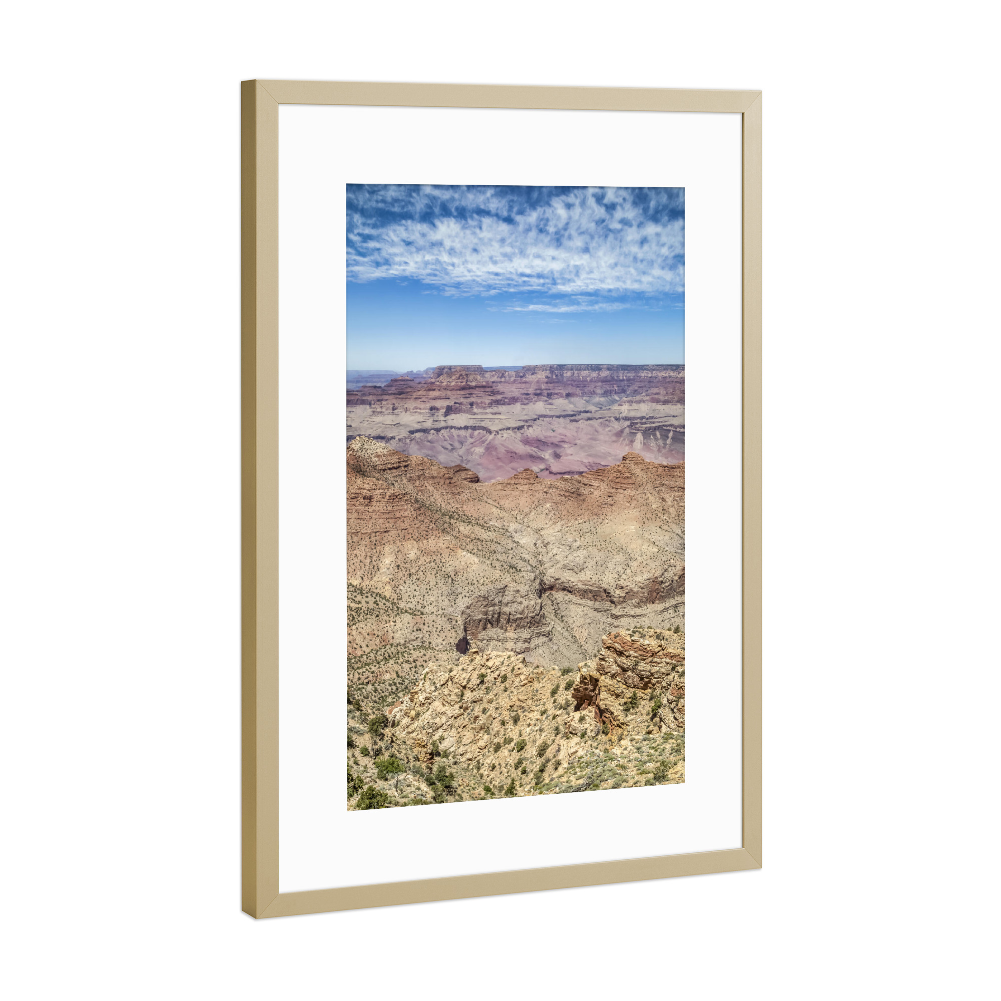 Poster mit Rahmen Gold "GRAND CANYON Desert View" artboxONE - Natur,Reise,Reise / Länder