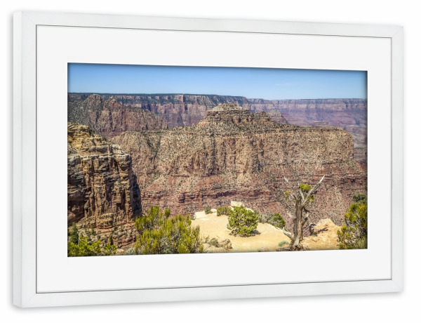 Poster mit Rahmen weiß "GRAND CANYON Moran Point" artboxONE - Natur,Reise,Reise / Länder