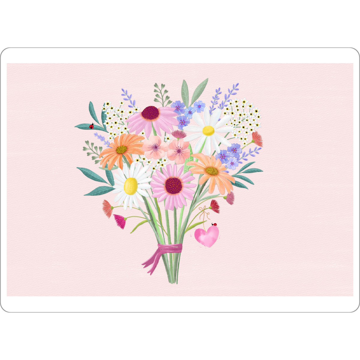 Tischset "Blumenbouquet mit Herz" artboxONE - Floral,Tiere,Liebe