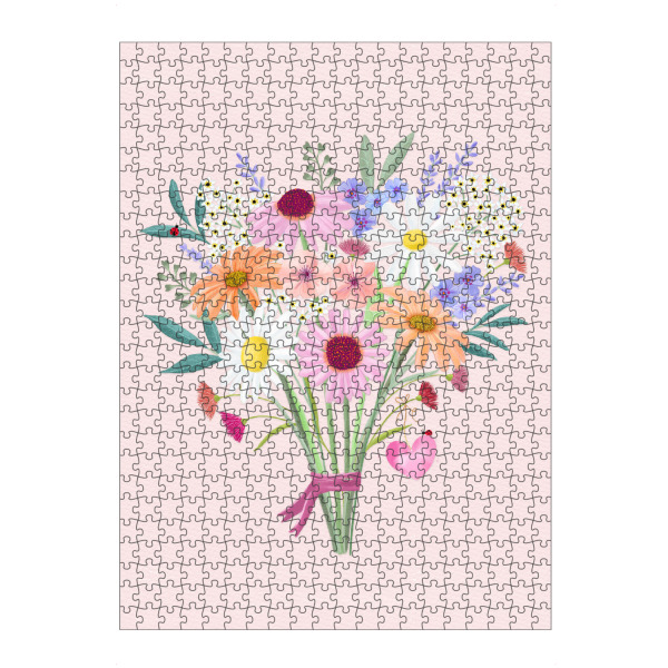 Puzzle Ravensburger "Blumenbouquet mit Herz" artboxONE - Floral,Tiere,Liebe