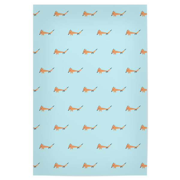Poster "Little foxes" artboxONE - Für Kinder,Tiere - Fuchs,Füchse,Fox,Foxes,Pastellfarben,Muster,Kinder,Kinderzimmer