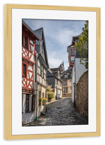Poster mit Rahmen kiefer "Limburger Altstadt" artboxONE - Städte,Reise,Architektur