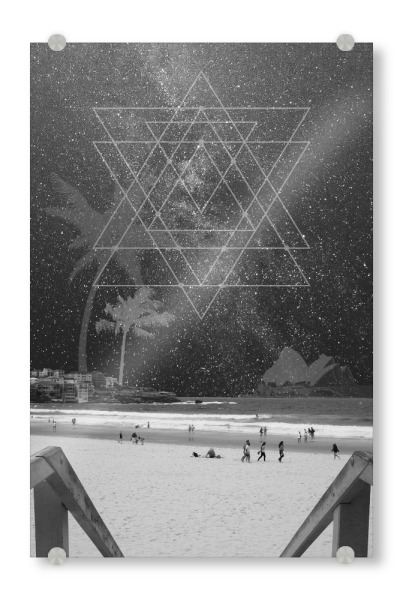 Acrylglasbild "Connecting Dots" artboxONE - Abstrakt,Städte / Sydney,Galaxy