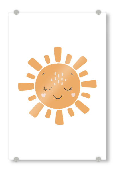 Acrylglasbild "Niedliche Baby-Sonnenkunst" artboxONE - Für Kinder,Abstrakt