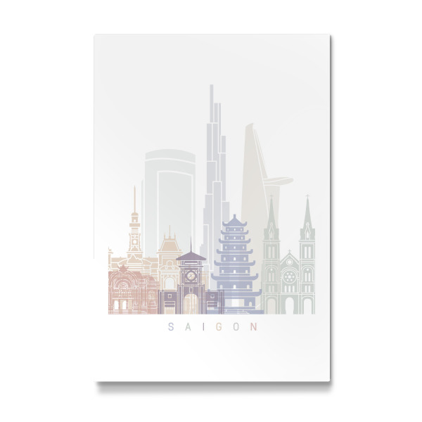 Galerie-Print "SAIGON SKYLINE PASTELL" 30x20 cm artboxONE