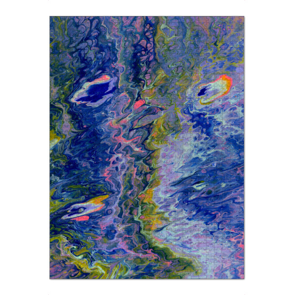 Puzzle Ravensburger "DuUndIch - Two Faces" artboxONE - Abstrakt,Marmor,Festivals - Abstrakt,Modern,Bunt,Pinsel,Leinwand,Farbe,Farbig,Kontrast