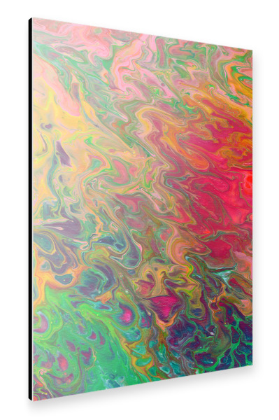Alu-Dibond "DuUndIch - Rainbow Rain" 30x20 cm artboxONE