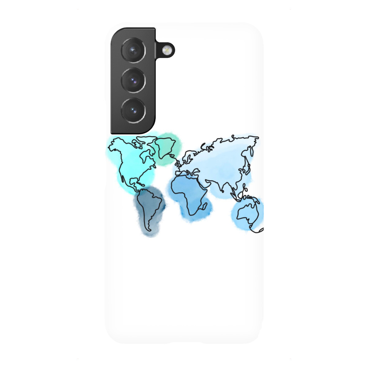 "Weltkarte Lineart Onelineart"für Samsung Galaxy - Premium-Case Handyhülle artboxONE