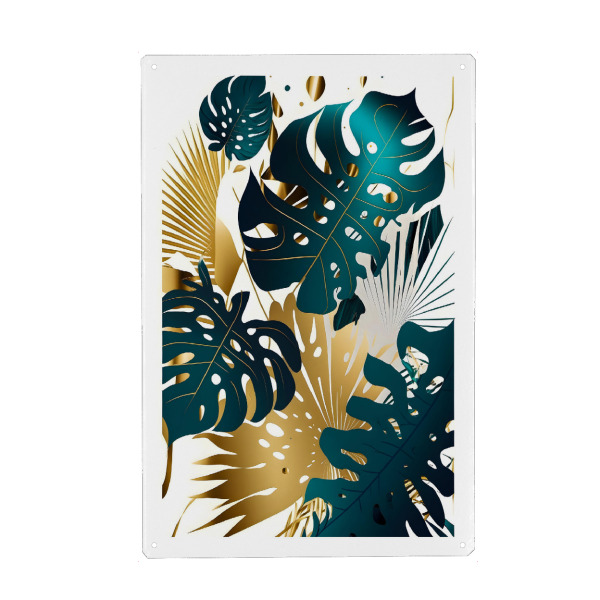 Holzbild "Klag der Blätter" artboxONE - Natur,Floral,Abstrakt