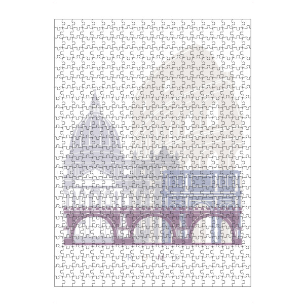 Puzzle Ravensburger "ROM SKYLINE PASTELL-k" artboxONE - Städte,Architektur