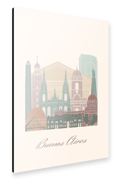 Alu-Dibond "Skyline von Buenos Aires" 30x20 cm artboxONE
