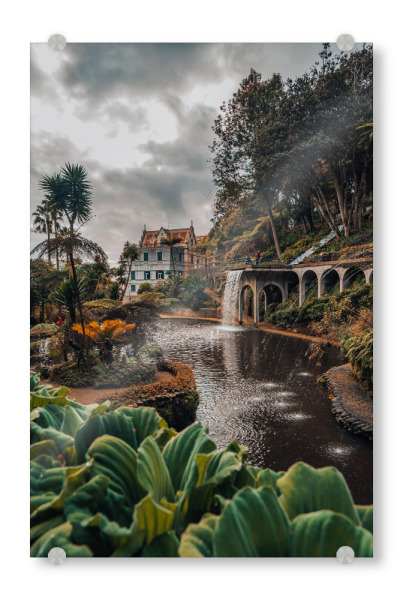 Acrylglasbild "Monte Palace - Madeira" artboxONE - Reise,Architektur,Reise / Länder - Architektur,Reise,Madeira,Portugal,Garten,Botanisch,Natur,Stadt