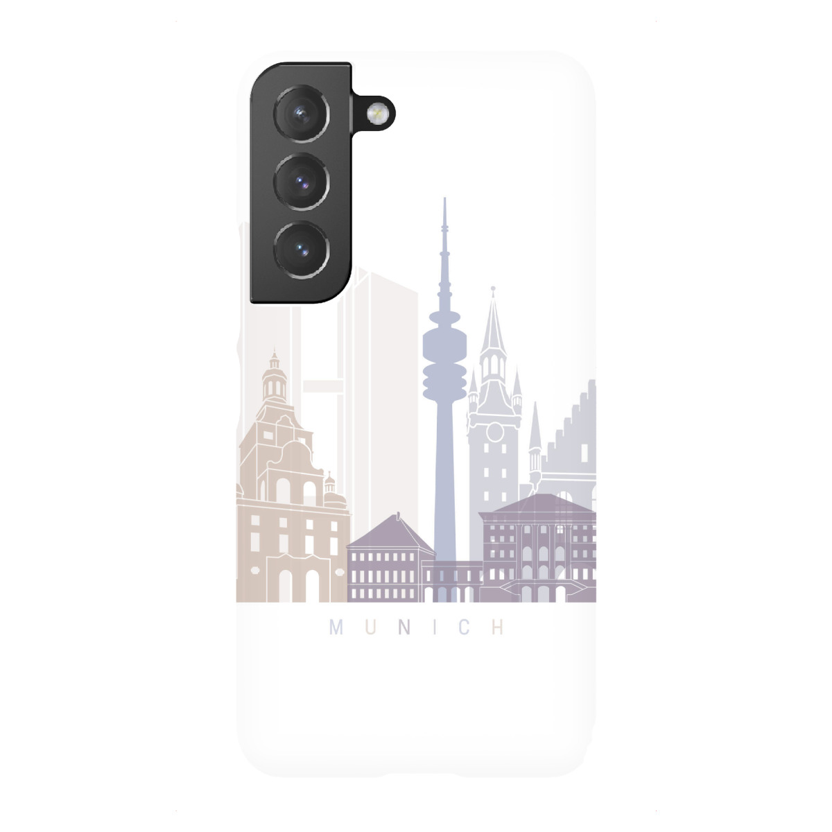 "MÜNCHEN SKYLINE PASTELL-b"für Samsung Galaxy - Premium-Case Handyhülle artboxONE