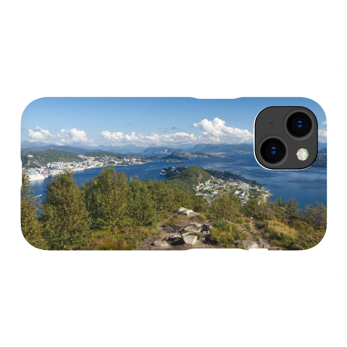 "Fjordblick am Sukkertoppen"für iPhone - Premium-Case Handyhülle artboxONE