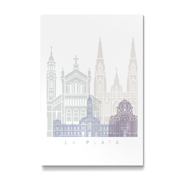 Galerie-Print "LA PLATA SKYLINE PASTELL" 30x20 cm artboxONE