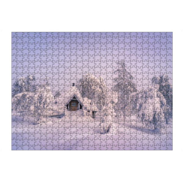 artboxONE Puzzle "Väterchen Frosts Hütte" artboxONE - Natur,Reise