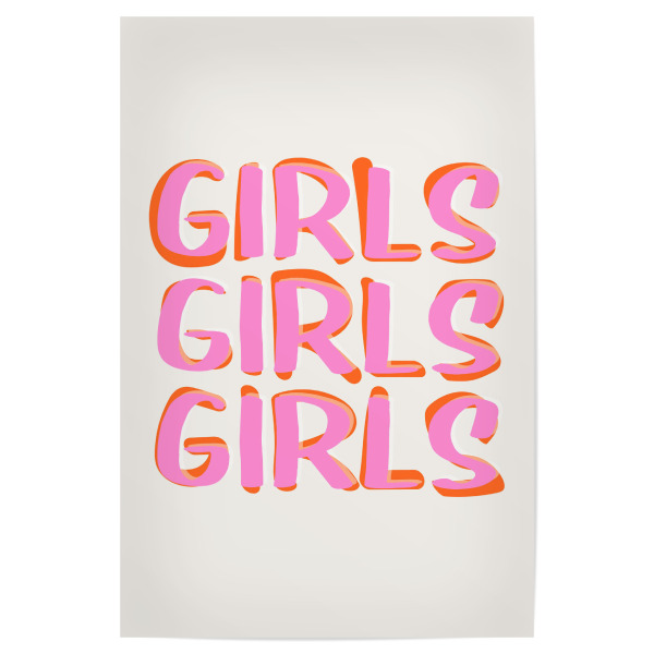 Poster 30x20 cm "Malou Studio - Girlpower Typo" artboxONE - Typografie,Für Mama,Lustig