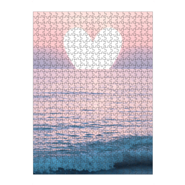 Puzzle Ravensburger "Herz-Sonnenuntergang" artboxONE - Natur,Reise,Reise / Strand und Meer,Liebe