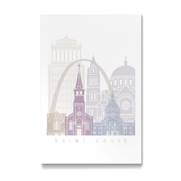 Galerie-Print "SAINT LOUIS SKYLINE PASTELL" 30x20 cm artboxONE