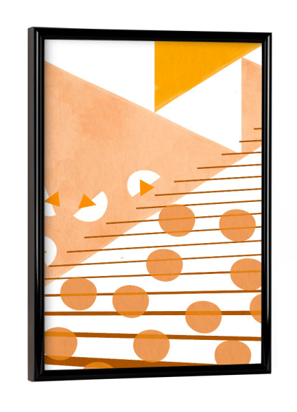 Poster mit schwarzem Rahmen "Steigen Sie auf" artboxONE - Abstrakt