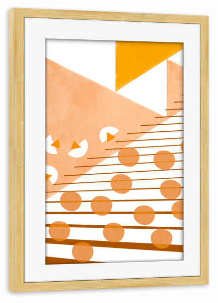 Poster mit Rahmen kiefer "Steigen Sie auf" artboxONE - Abstrakt