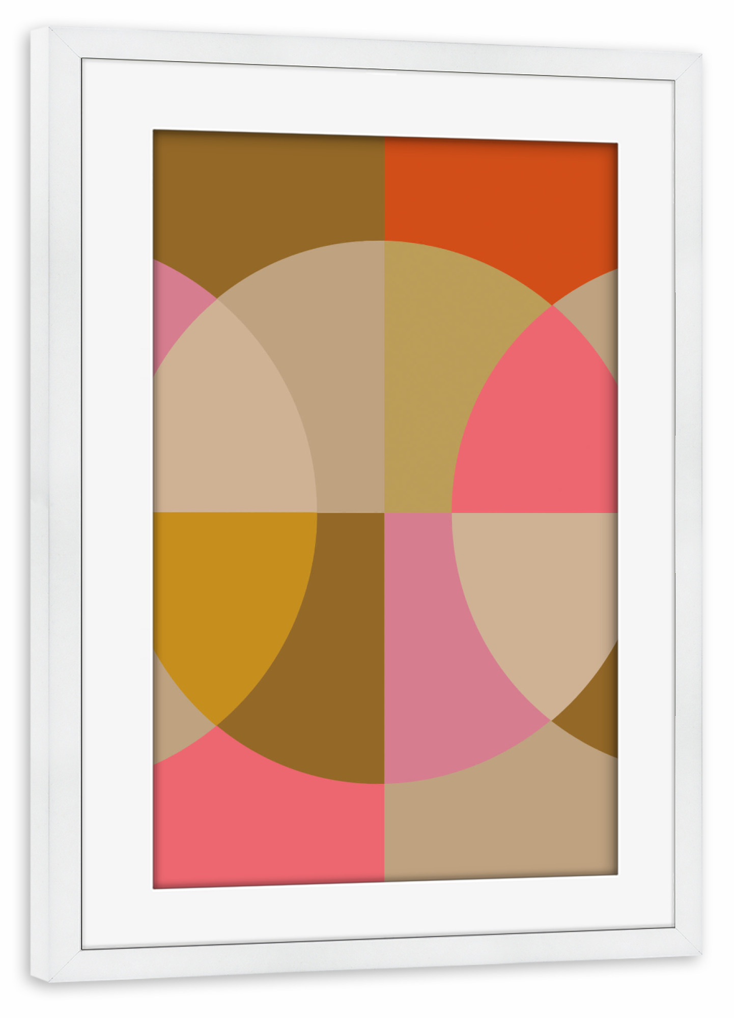 Poster mit Rahmen weiß "MILANO '23 edition - second" artboxONE - Abstrakt,Geometrie