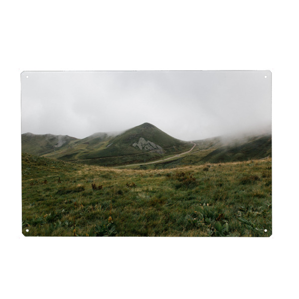 Holzbild "Panorama Auvergne" artboxONE - Natur,Reise,Reise / Länder - Auvergne,Frankreich,Reise,Natur,Landschaft,Berg,Berge,Vulkan,Weitblick