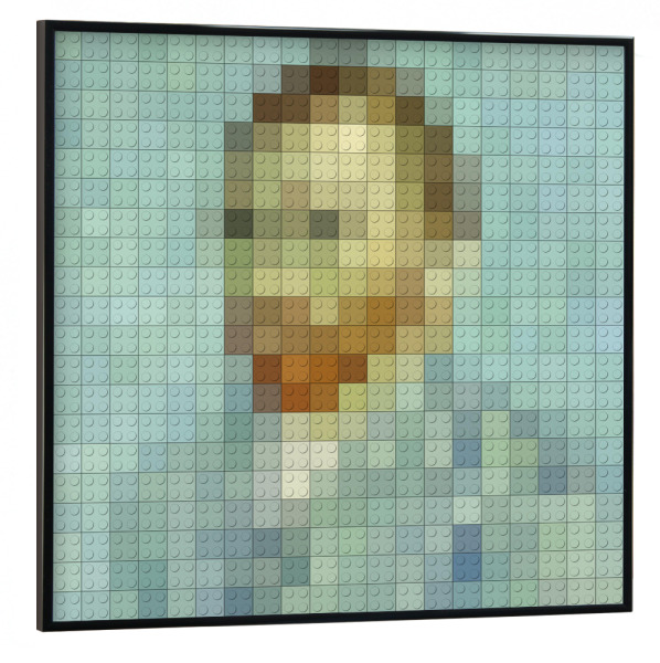 Poster mit schwarzem Rahmen 30x30 cm "Vincent van Gogh (Selbstportrait)" artboxONE - Menschen,Streetart,Männer,Lustig