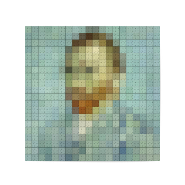 Poster 20x20 cm "Vincent van Gogh (Selbstportrait)" artboxONE - Menschen,Streetart,Männer,Lustig