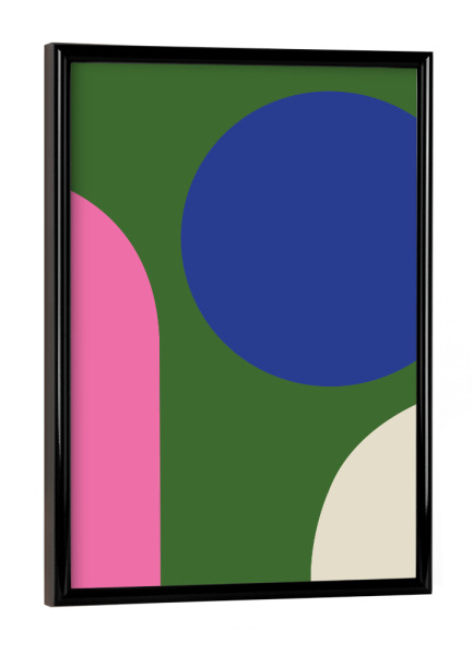 Poster mit schwarzem Rahmen "MILANO '23 - COLOR HOUSE THIRD" artboxONE - Abstrakt