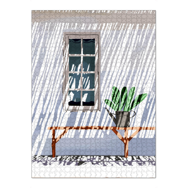 Puzzle Ravensburger "Ein langsamer Sonntag" artboxONE - Architektur