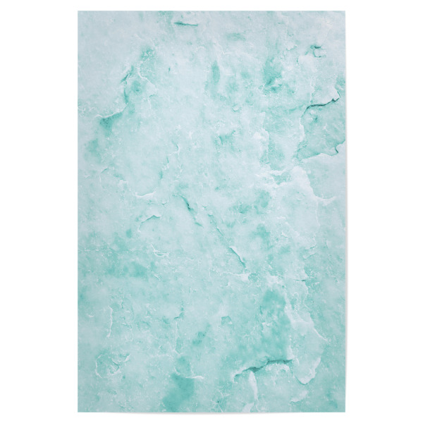 Poster 30x20 cm "Süßwassermarmor" artboxONE - Natur - Blaugrün,Türkis,Marmor,Abstrakt,Textur,Natur