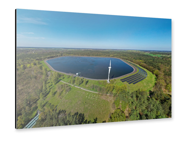 Alu-Dibond "Pumpspeicherbecken Krümmel SW" 30x20 cm artboxONE