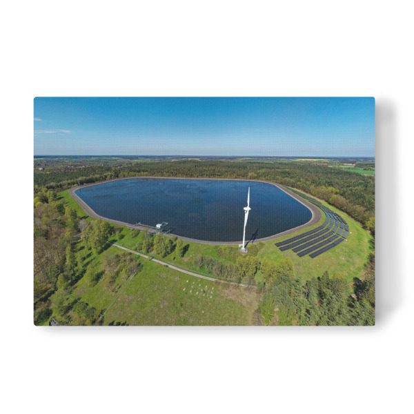 Leinwandbild "Pumpspeicherbecken Krümmel SW" artboxONE - Städte,Natur,Reise,Architektur,Reise / Länder