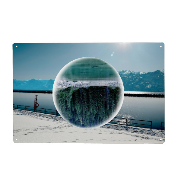 Metall Poster "Mirror Lake Canada" artboxONE - Natur,Abstrakt,Reise / Länder