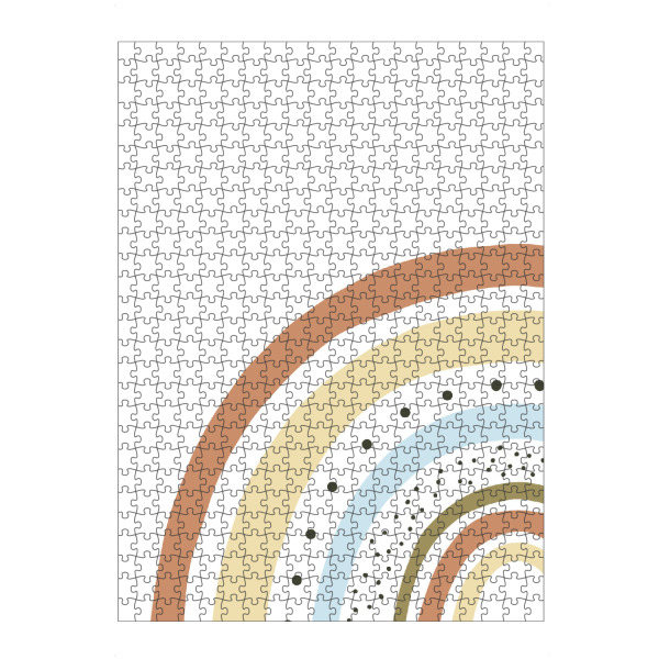 Puzzle Ravensburger "Bunter Regenbogen in Pastell" artboxONE - Natur,Für Kinder,Geometrie