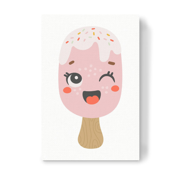 Leinwandbild "Rosa Eiskunst" artboxONE - Essen & Trinken,Abstrakt