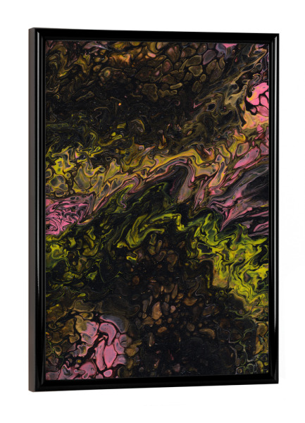 Poster mit schwarzem Rahmen "DuUndIch - Broken" artboxONE - Abstrakt,Marmor,Festivals - Abstrakt,Modern,Bunt,Pinsel,Leinwand,Farbe,Farbig,Kontrast