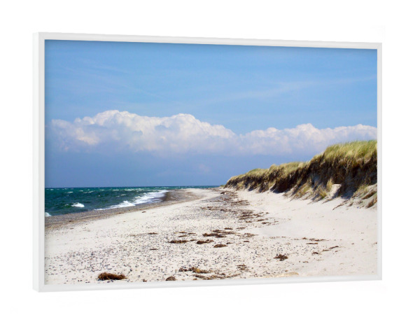 Poster mit weißem Rahmen "Ein wilder Ostseestrand" artboxONE - Natur,Reise,Reise / Strand und Meer,Reise / Länder