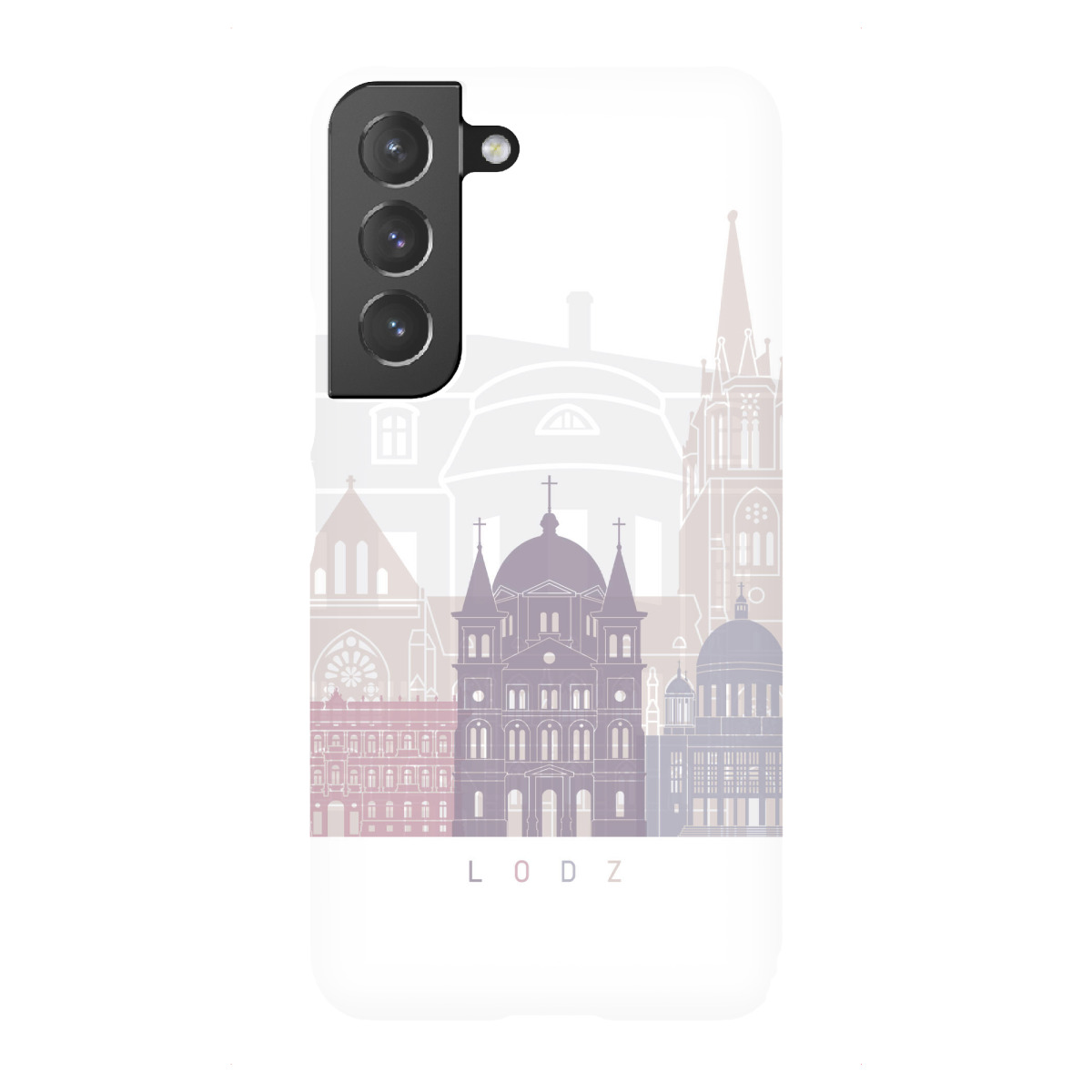 "LODZ SKYLINE PASTELL"für Samsung Galaxy - Premium-Case Handyhülle artboxONE