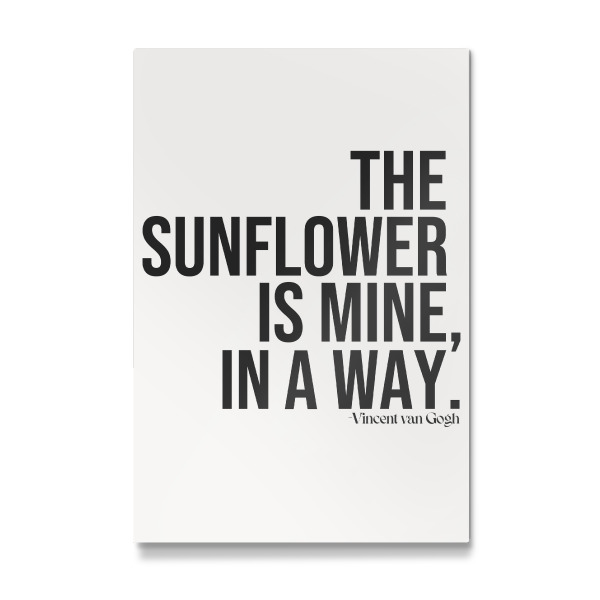 Galerie-Print "Sonnenblumenzitat von Vincent" 30x20 cm artboxONE