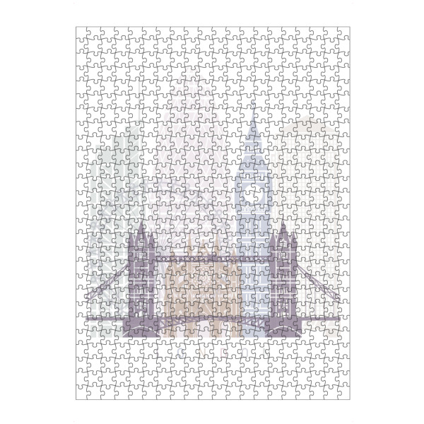 artboxONE Puzzle "LONDON SKYLINE PASTELL-b" artboxONE - Städte,Architektur