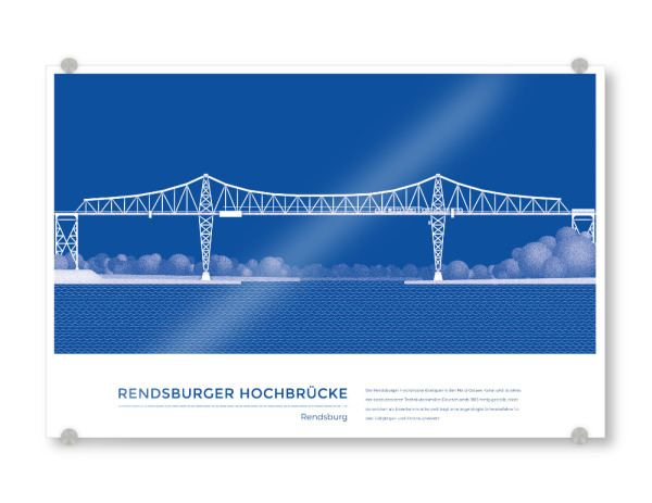Acrylglasbild "Kunter - Hochbrücke Regensburg" artboxONE - Städte,Reise,Architektur